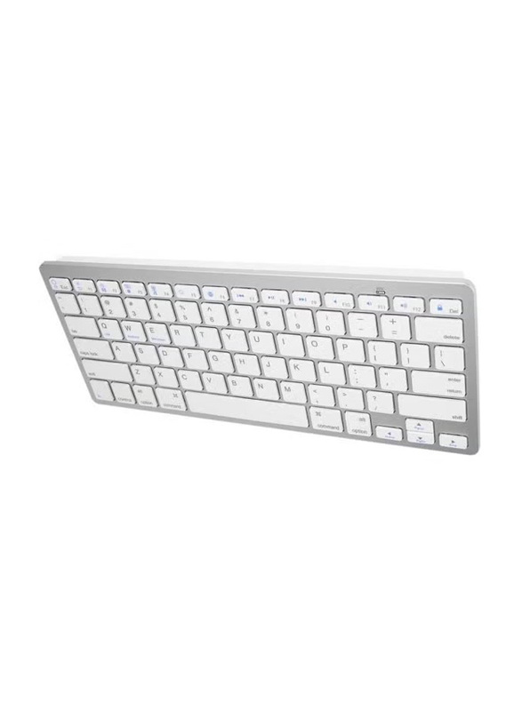 Ultra-Slim Wireless English Keyboard for Apple iPad Mini/Mac Mini, White
