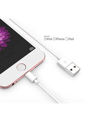 2 Feet USB To Lightning Data Sync & Charging Cable for Apple iPhone, White