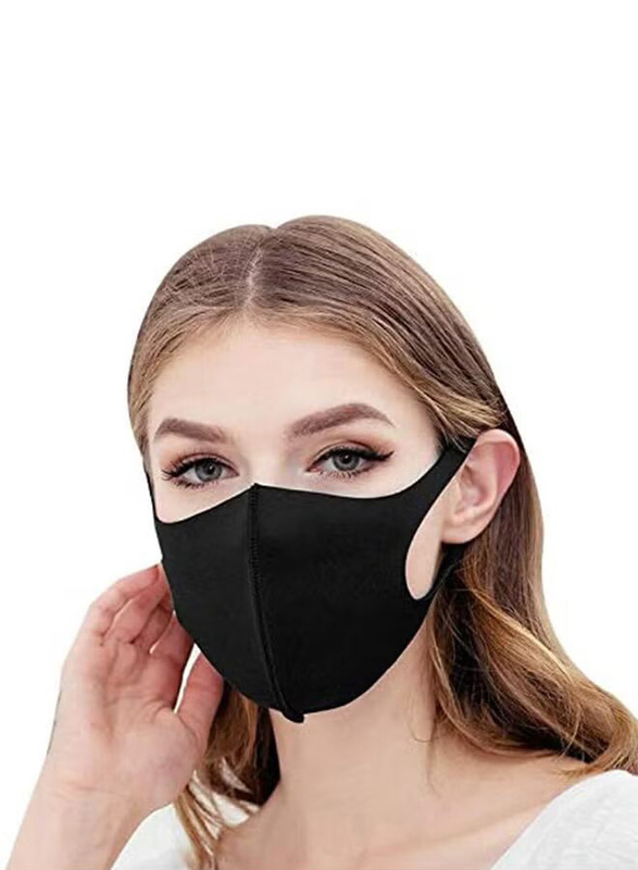 Antidust Respiratory Washable Motorcycle Muffle Mask, Black