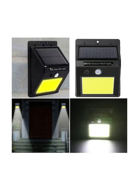 48-LED Solar Powered LED Light, 13 x 10 x 5cm, Yellow