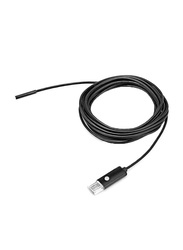 AN99 2-in-1 USB Micro 5.5mm Endoscope Borescope Inspection Wire Camera, Black