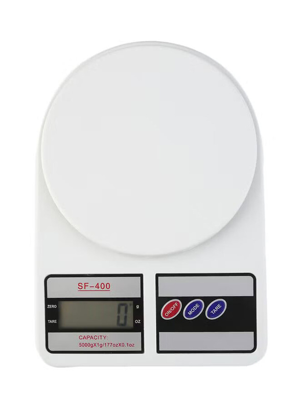 Vander Life Electronic Digital Kitchen Scale, White