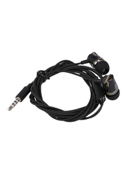 3.5mm Wired In-Ear Headset Stereo Music Earphone Earpiece In-line Control Hands-free with Microphone, Black