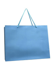 12-Piece Paper Bag Set, Baby Blue