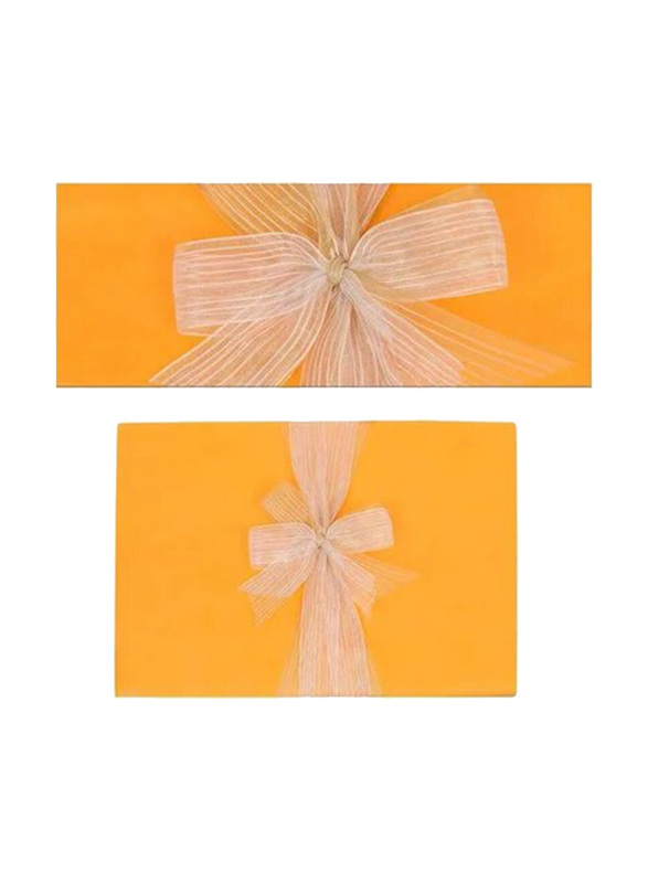 Yatai Bouquet Gift Wrapping Sheet Set, 20 Pieces, Orange