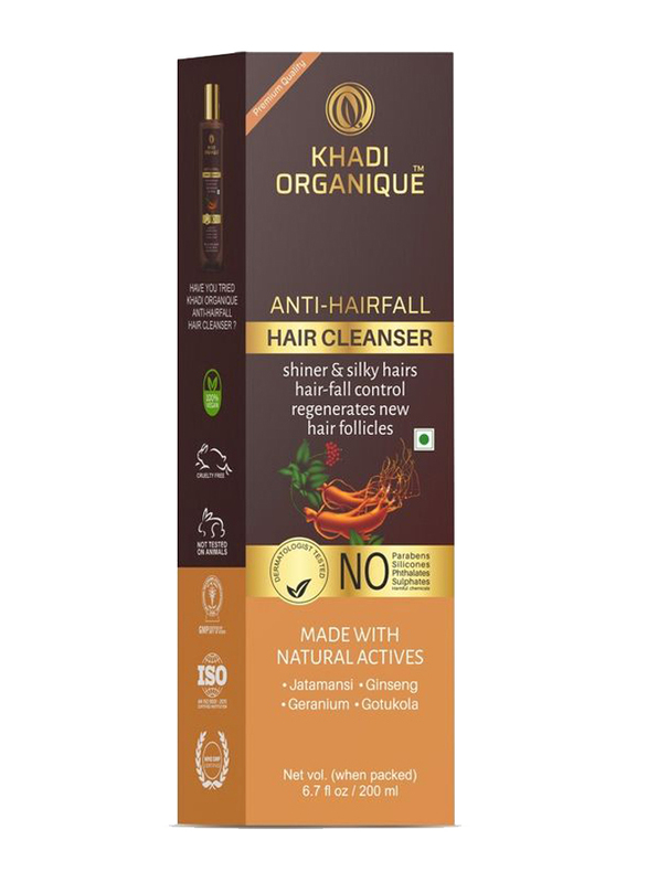 Khadi Organique Anti Hair Fall Shampoo, 200ml