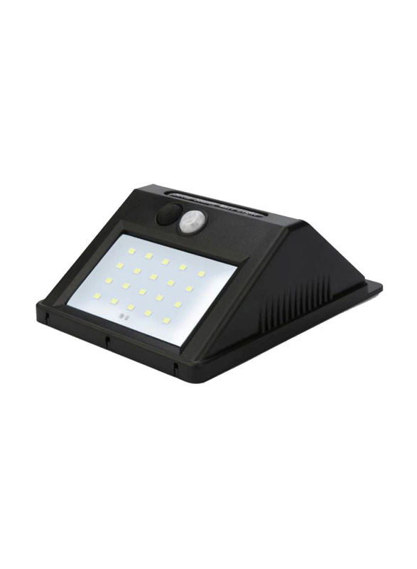 Beauenty 20 LED Solar Power PIR Motion Sensor Wall Light, Black/White