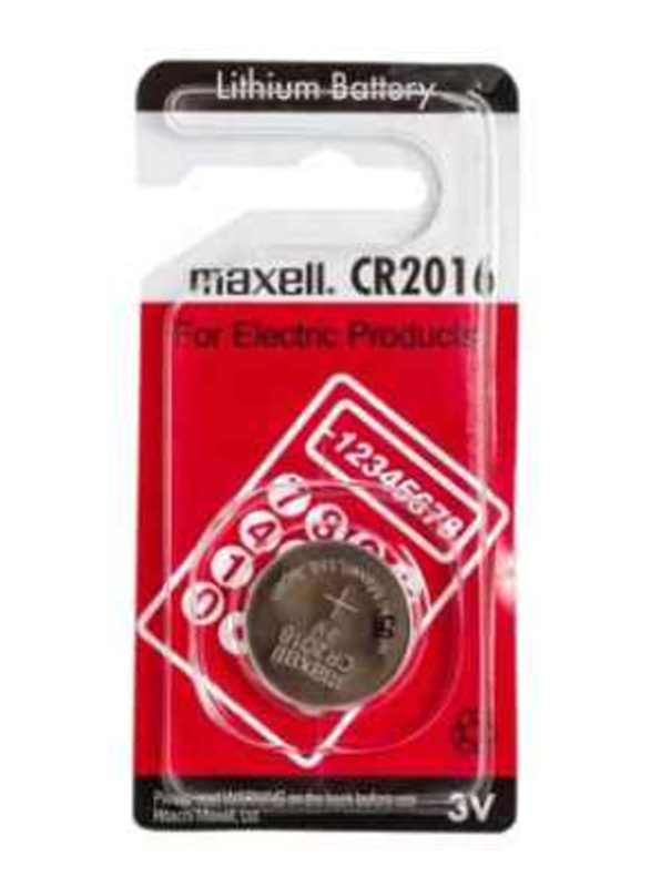 Maxell Lithium Battery Coin Cell, Silver