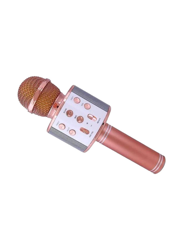 858 Handheld Wireless Microphone, Rose Gold