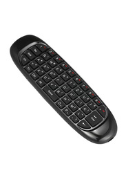 Double Sided Wireless Keyboard Remote Control For Smart TV, 1V4356DE, Black