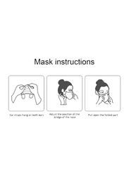 6-Layer Breathable KN95 Respirator Face Mask, White, 1-Piece