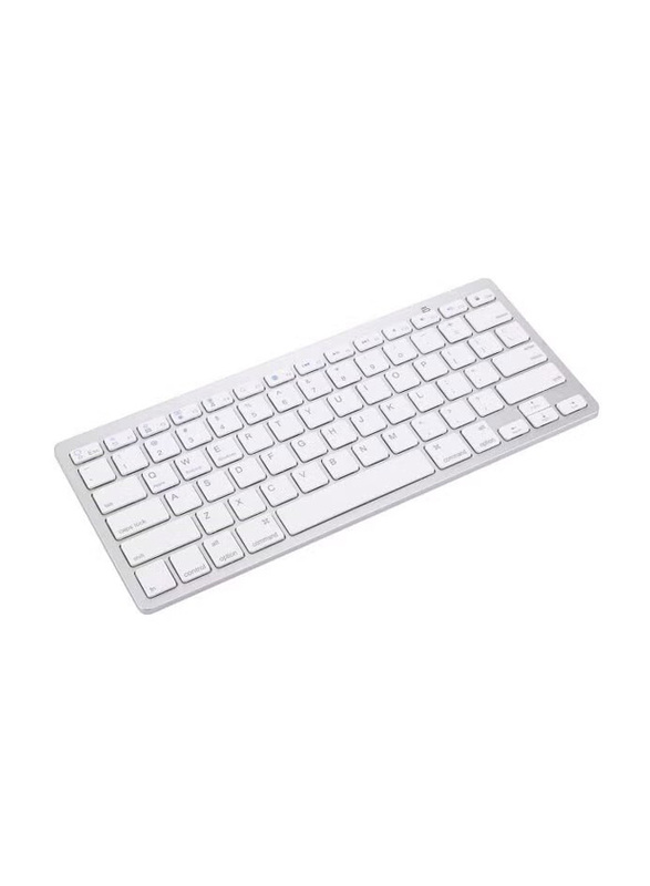 BK-3001 Wireless 78 Keys Ultrathin English Keyboard, White
