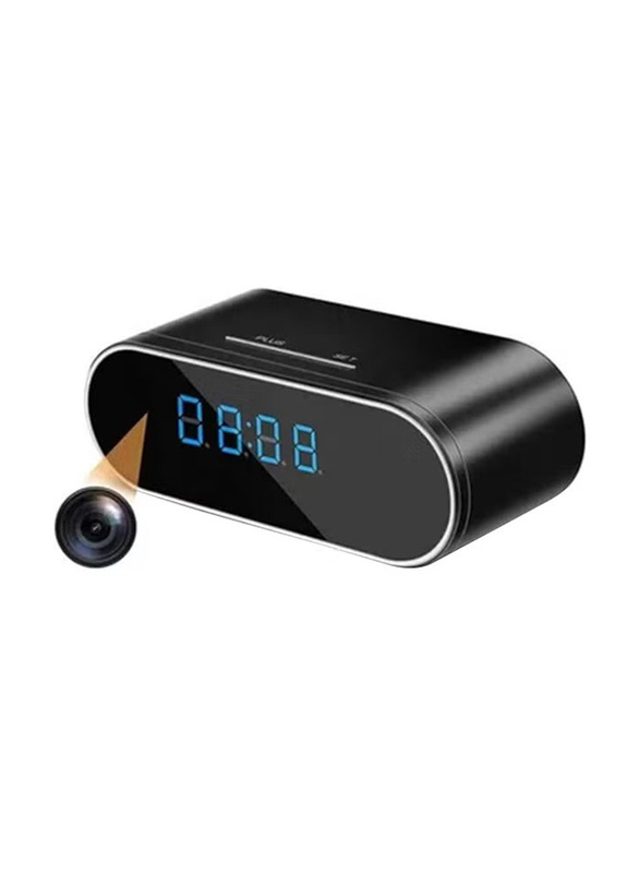 Wifi Digital Clock With Camera, Black