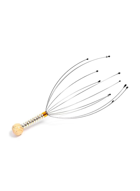 Hand Held Head Scalp Massager, Yellow