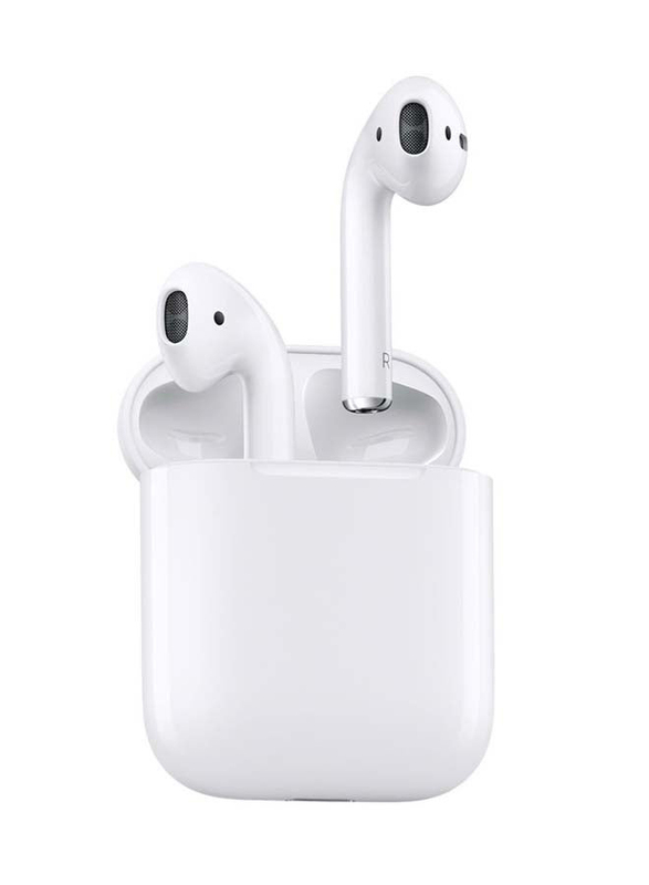 Wireless/Bluetooth In-Ear Headphones with Charging Case, White