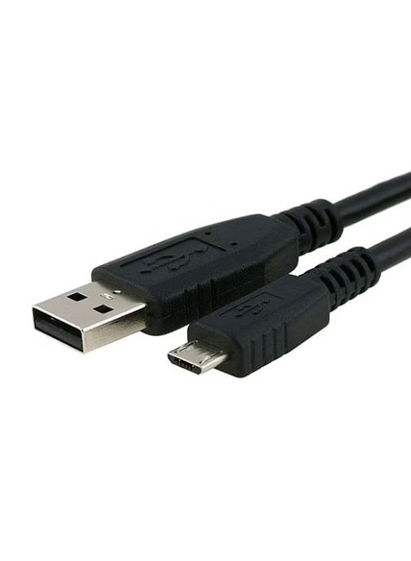 2-Feet Micro USB Cable, USB Type A Male to Micro-B USB for Smartphone, Black