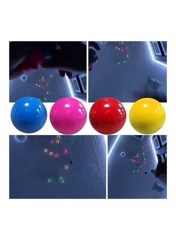 XiuWoo Glowing Stress Relief Sticky Balls, 4 Pieces, Ages 3+