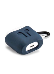 Silicone Protective Cover Case for Apple AirPods, Navy Blue
