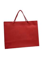 12-Piece Paper Bag With Handles, Red