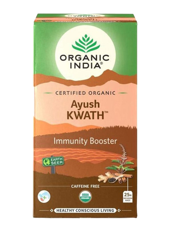 Organic India Ayush Kwath Immunity Booster, 25 Tea Bags