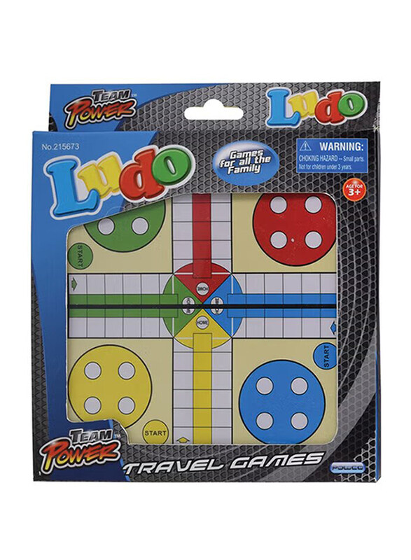 

Powco Team Power Ludo Board Game for 3+ Kids, Yellow/White/Green