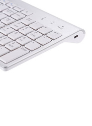 Wireless English Keyboard for Laptop/ Notebook/ Smartphones, White