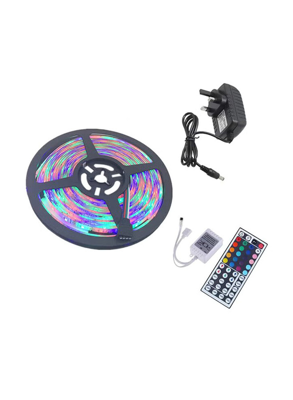 YWXLight Waterproof RGB LED Light Strip 24Key Remote Control, Black/White