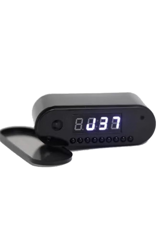 Wifi Digital Clock With Camera, Black