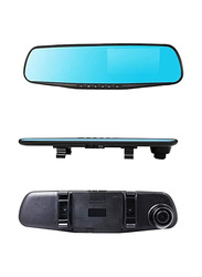 Global Online DVR Rear-View Mirror with Two 1080P Camera, Black
