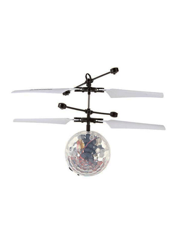 

Zahrat Toys Flying Transparent Ball RC Helicopter with Light, Ages 8+