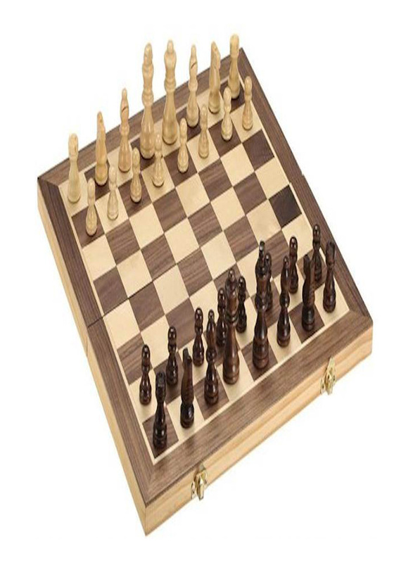 33-Piece Foldable Wooden Chess Set