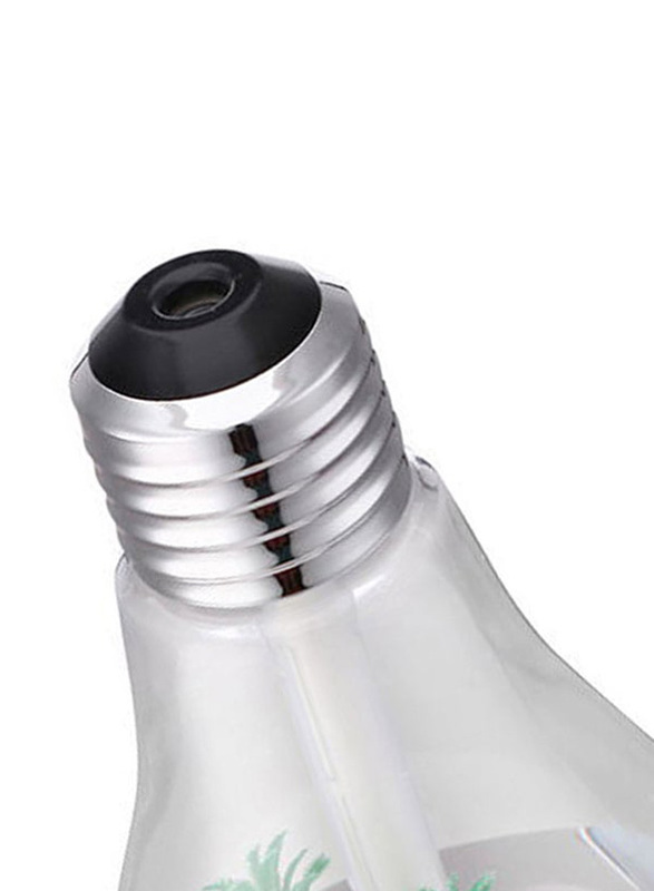 Mini USB Bulb Shape Air Humidifier with LED Night Light, DJ425001, Silver