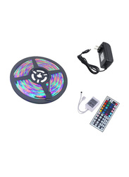 YWXLight Waterproof RGB LED Light Strip 24 Key Remote Control, Black/White
