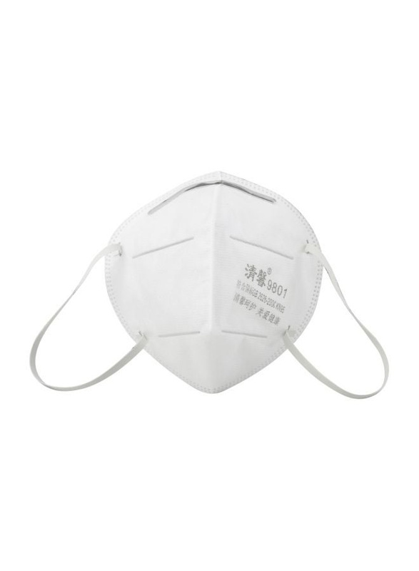 KN95 Disposable Safety Face Mask, MD497-2_JX, White, 1-Piece