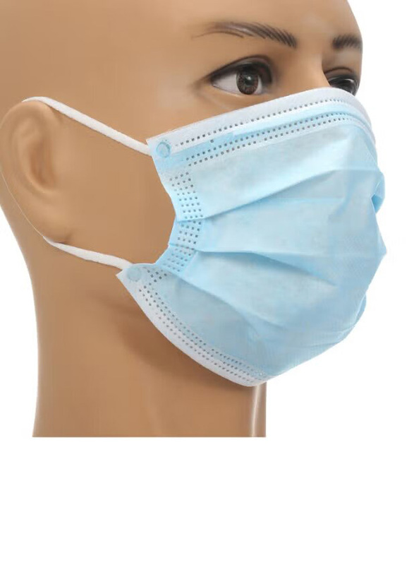 Disposable 3-Layer Breathable Mouth Face Mask, 20 Pieces