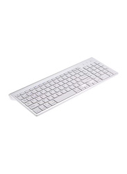 Wireless English Keyboard for Laptop/ Notebook/ Smartphones, White