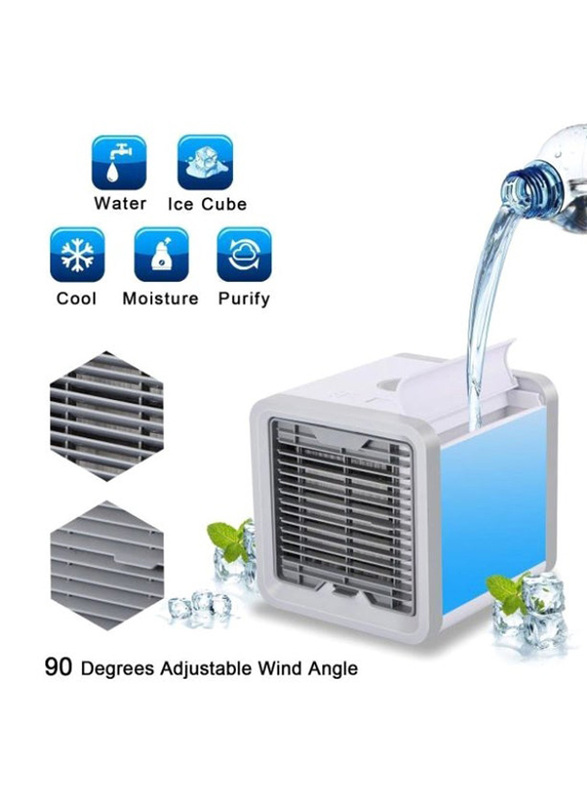 Arctic Air 3-In-1 Portable Air Conditioner, AirC01, White/Grey/Blue