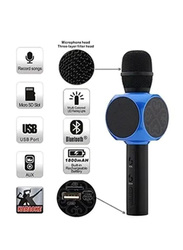 Smart Berry M8 Bluetooth Karaoke Microphone, Black/Blue