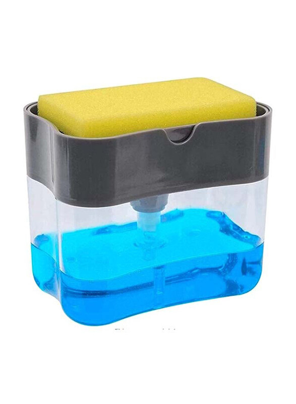 2-in-1 Sponge Rack Shelf Soap & Detergent Dispenser Pump, 1 Piece