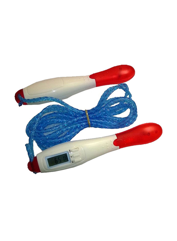 Fitness Training Digital Skipping Rope, One Size, Blue/Red
