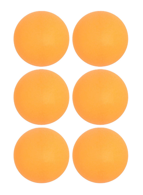 Table Tennis Ball Set, 6 Piece, Orange