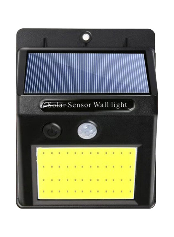 48-LED Solar Powered LED Light, 13 x 10 x 5cm, Yellow