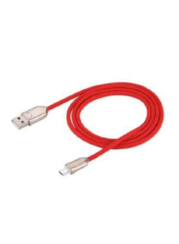 1-Meter Micro USB Data Sync Quick Charging Cable, USB Male to Micro USB for Smartphones/Tablets, Red
