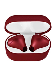 Wireless Bluetooth In-Ear Earphones with Charging Case, Red