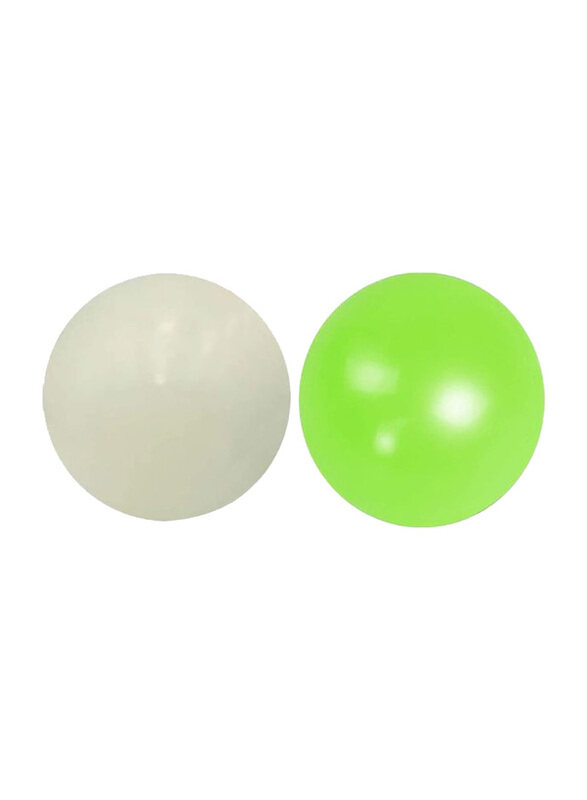 Xiuwoo 2-Piece Glowing Stress Relief Sticky Balls, TT238, Ages 3+ Years