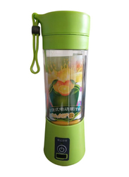 OHPA 400ml Mini USB Rechargeable 4 Blade Smoothies Blender, KB-76, Green