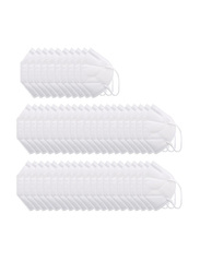 KN95 5-Layer Protective Safety Face Mask, White, 50-Pieces