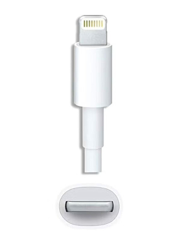 8 Pin Lightning Data Sync Charging Cable, Lightning to USB Type A for Apple Devices, White