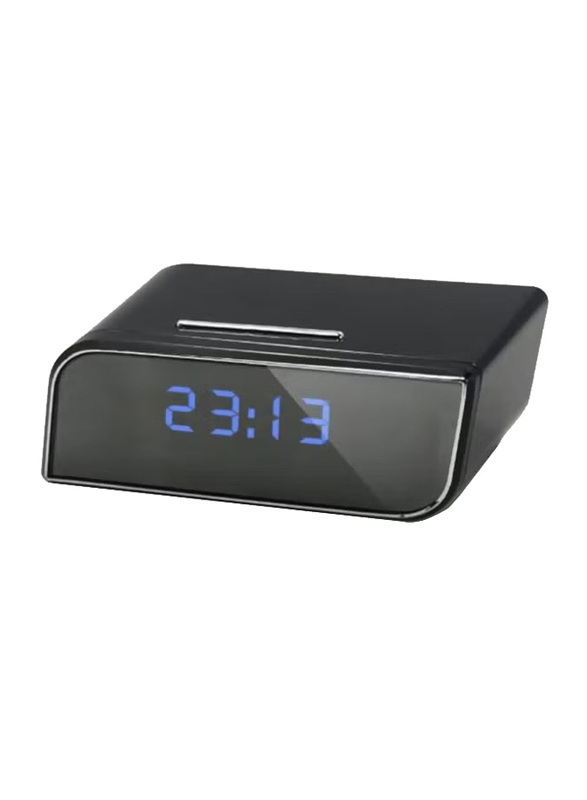 Margoun Wireless Alarm Clock With Mini Camera, Black