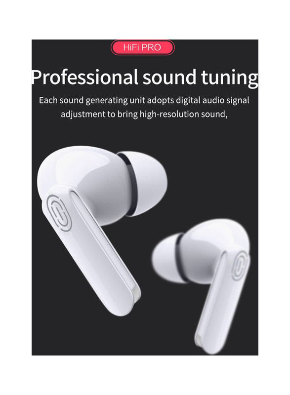 Wireless/Bluetooth In-Ear Noise Cancelling Earbuds with Microphone, Green